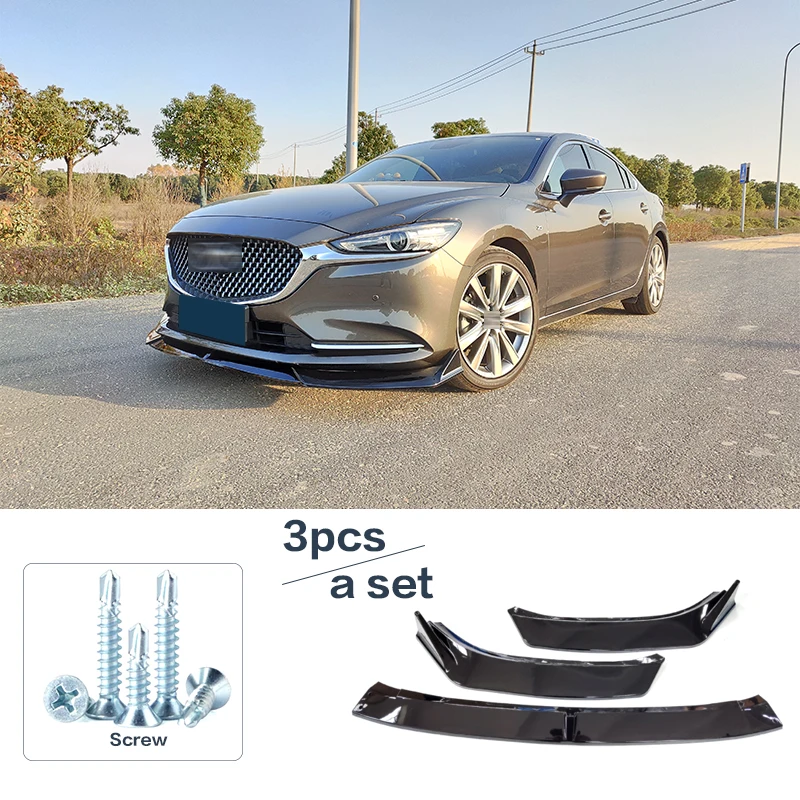 Difusor frontal Mazda 6 Atenza 2020-2021 con labio y placa protectora - imagen 5