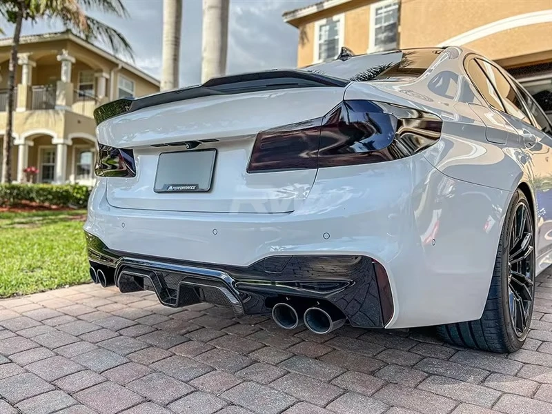 Difusor trasero fibra carbono estilo CS para BMW M5 F90 - imagen 3