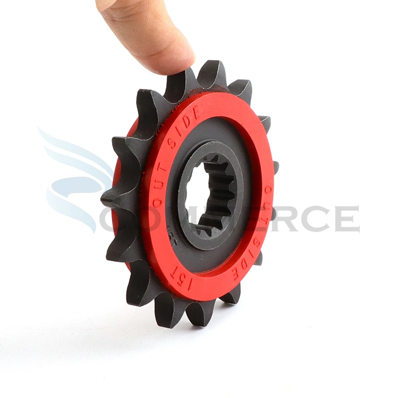 Piñón de acero para transmisión de motocicleta
