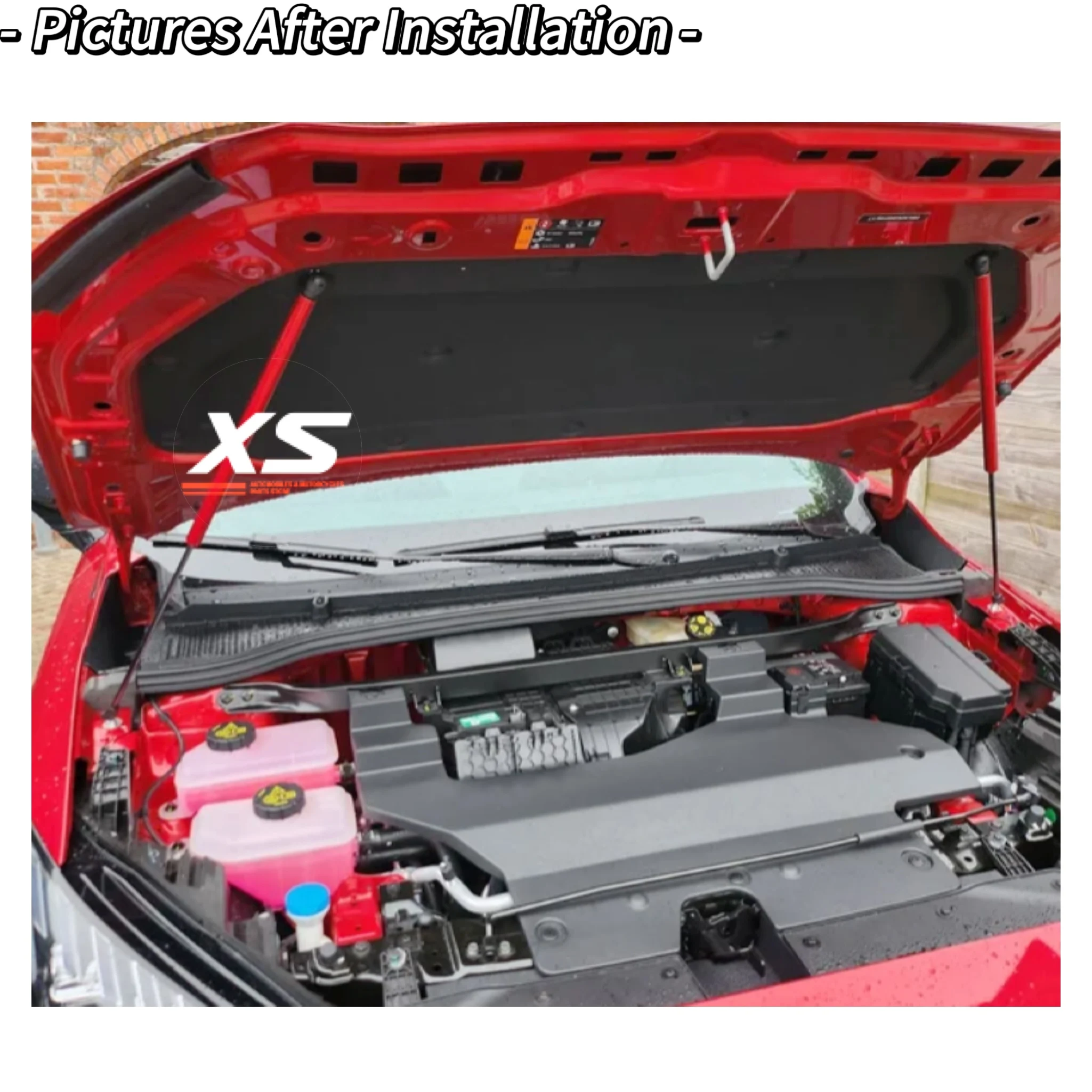 MG4 EV Kit puntales de capó 2022-2025 - soporte delantero - imagen 3