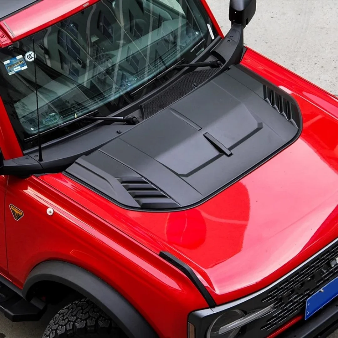 Kit de carrocería de cubierta de capó de motor para Ford Bronco 2021-23, cubierta de capó de ventilación de aire, protección de motor, accesorios de coche Extior - imagen 4