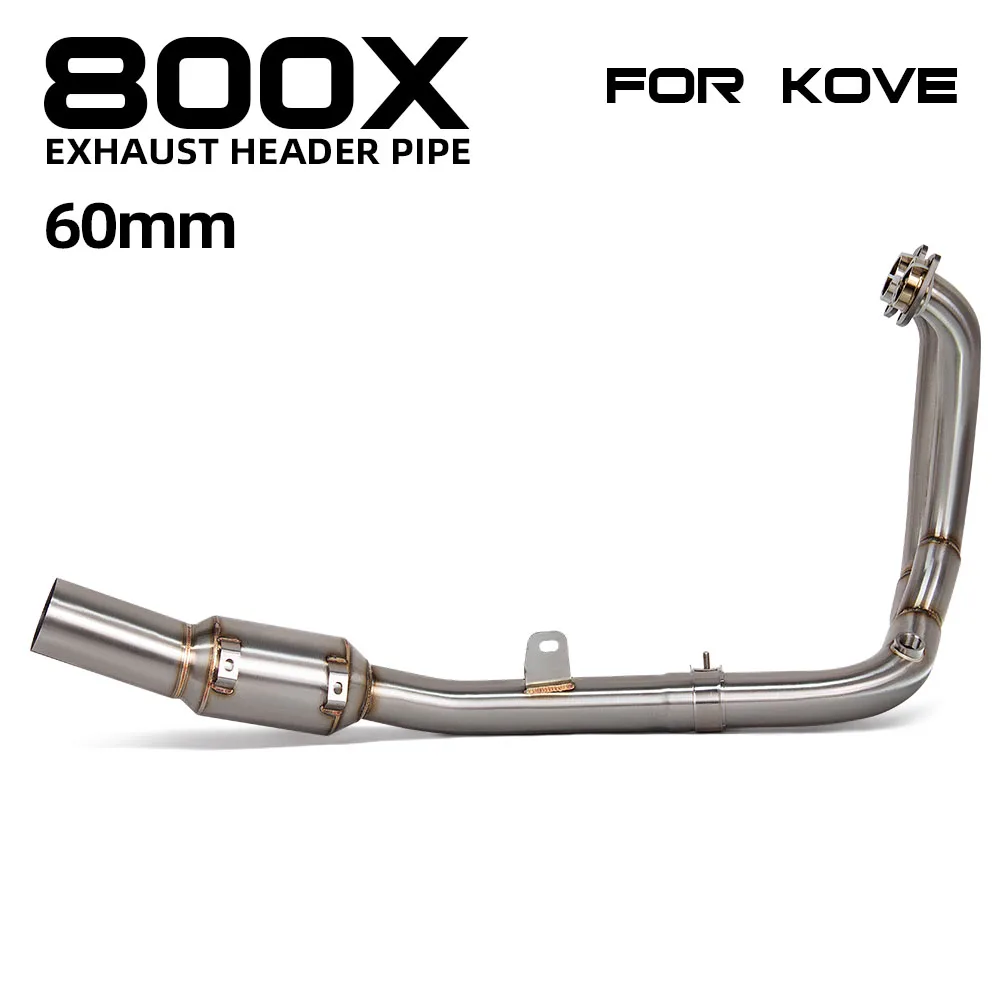 Tubo de escape frontal para motocicleta KOVE 800X