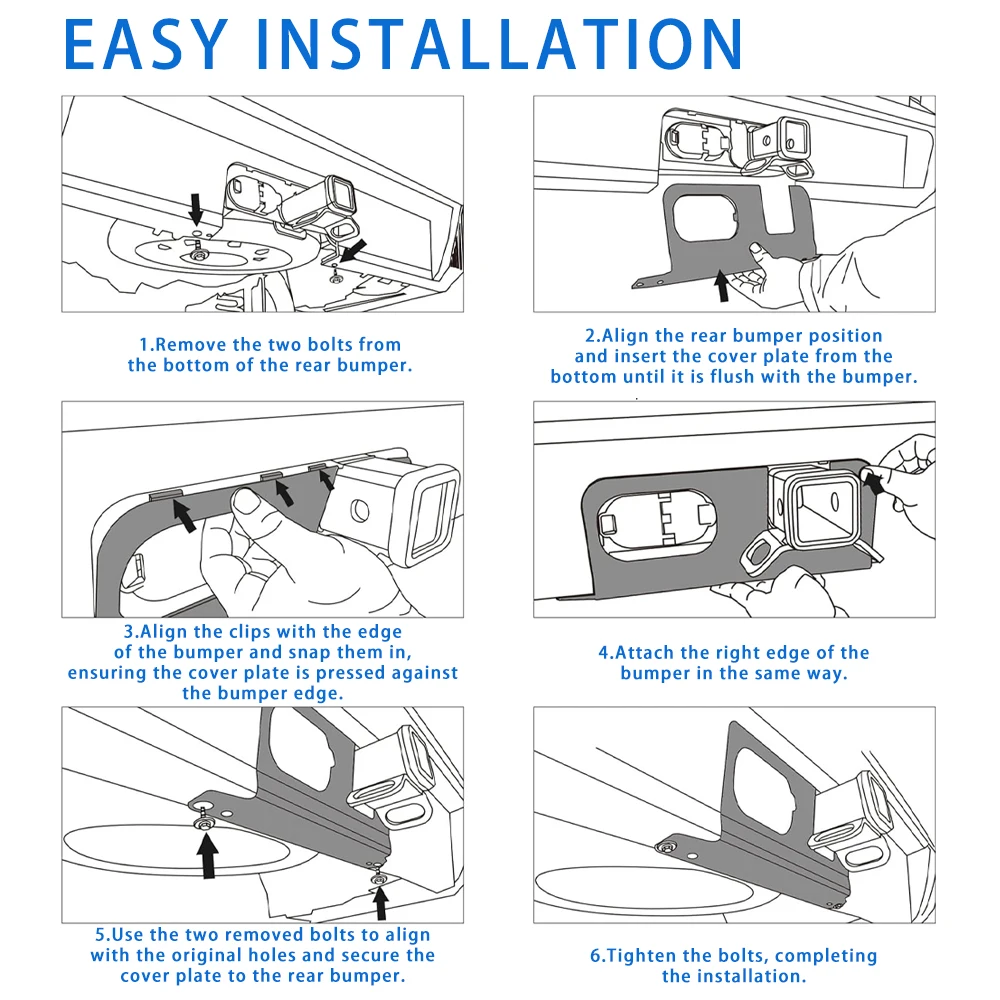 Protector paragolpes trasero Ford Maverick 2022-2025 - accesorio sin taladro - imagen 5