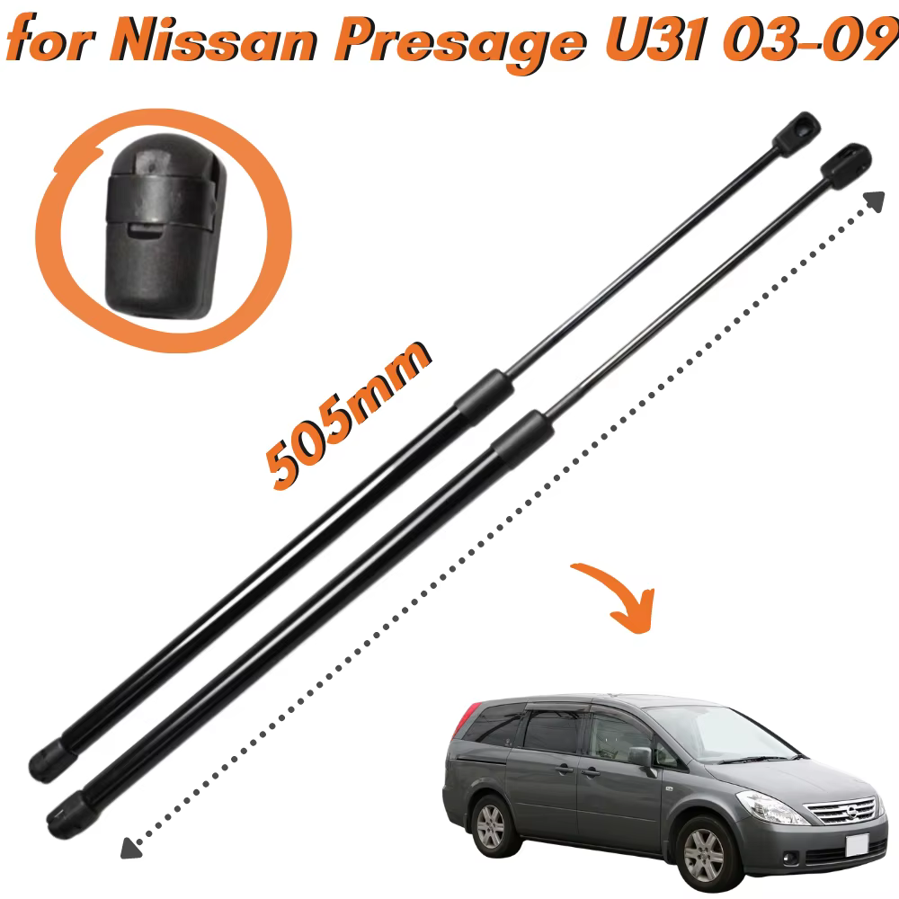 Muelles de gas portón trasero Nissan Presage U31 505 mm