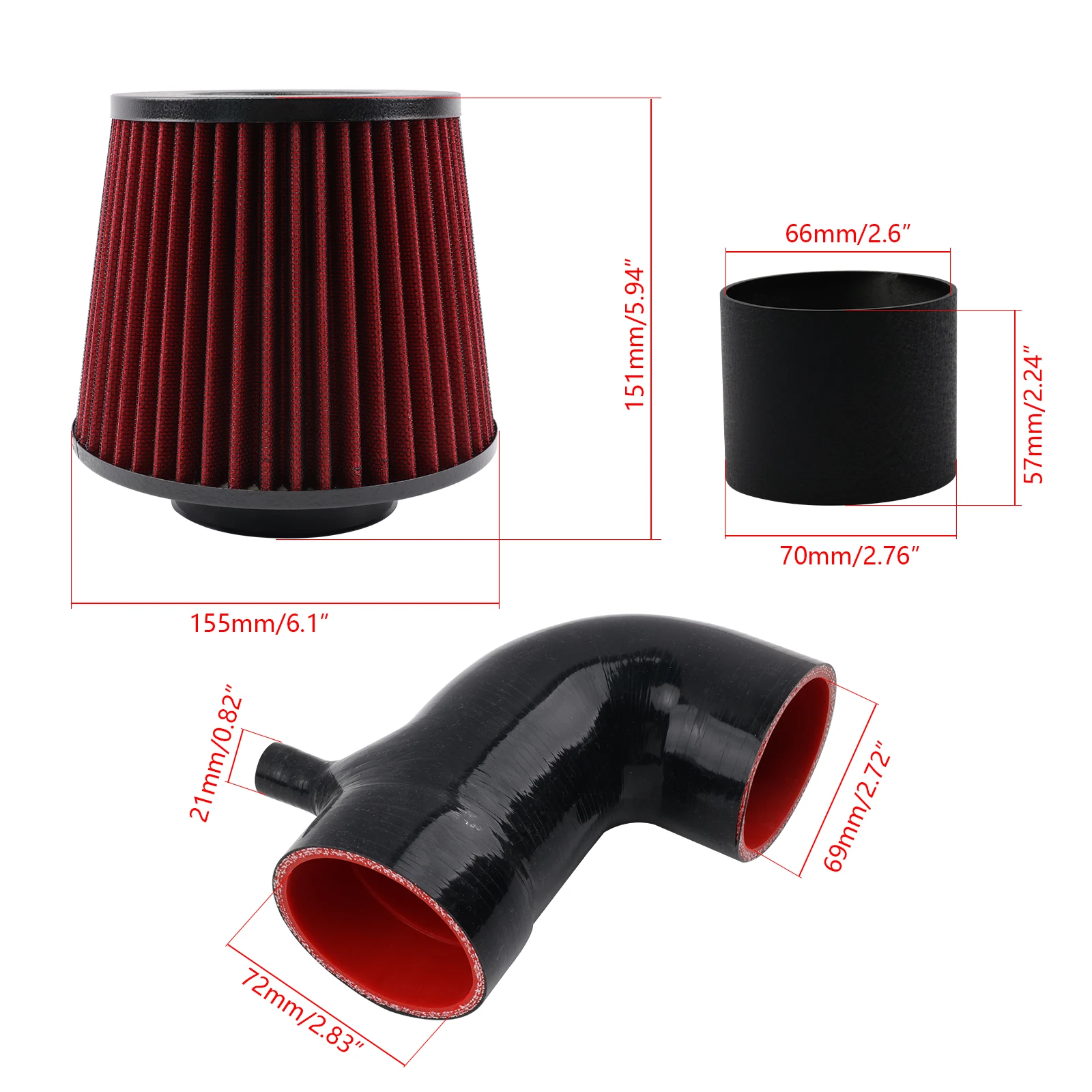 Kit admisión aire frío con filtro térmico – Audi A4 B9 2.0 TFSI - imagen 2