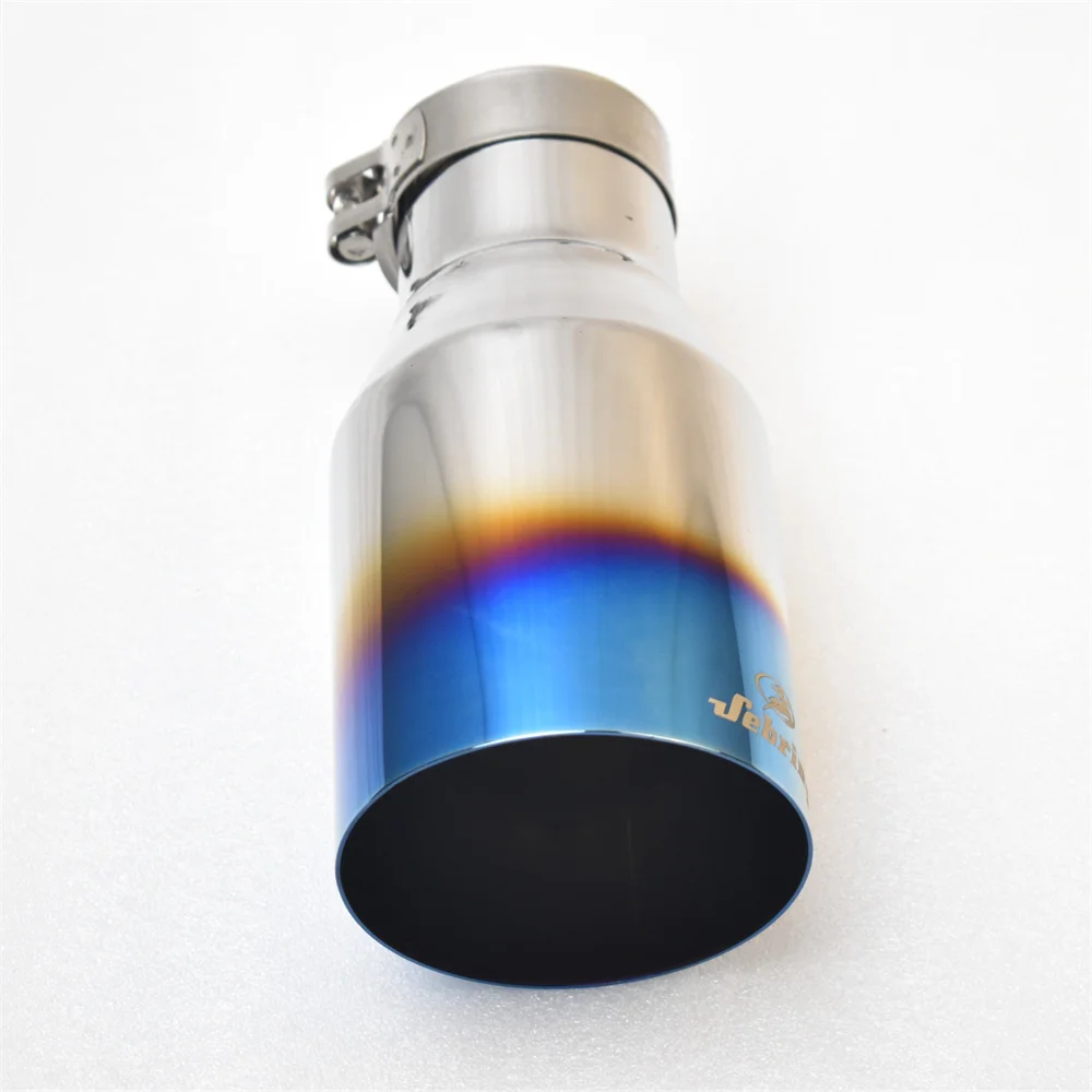 Silenciador escape Sebring 304 acero inoxidable boca plana azul GM - imagen 4
