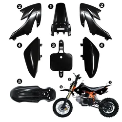 Kit plásticos CRF50 negro – guardabarros y carenados para pit bike