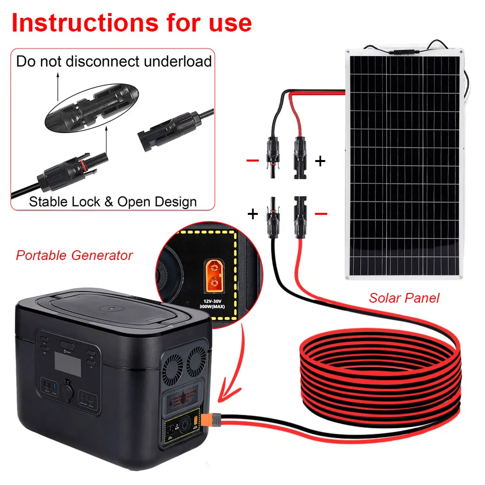 Cable adaptador XT60 para panel solar y batería - imagen 5
