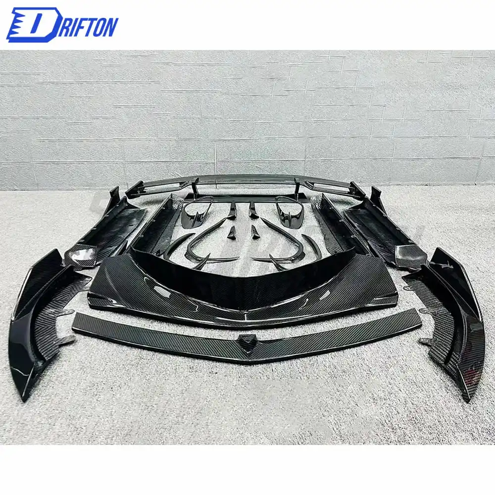 Labio delantero carbono seco GT body kit