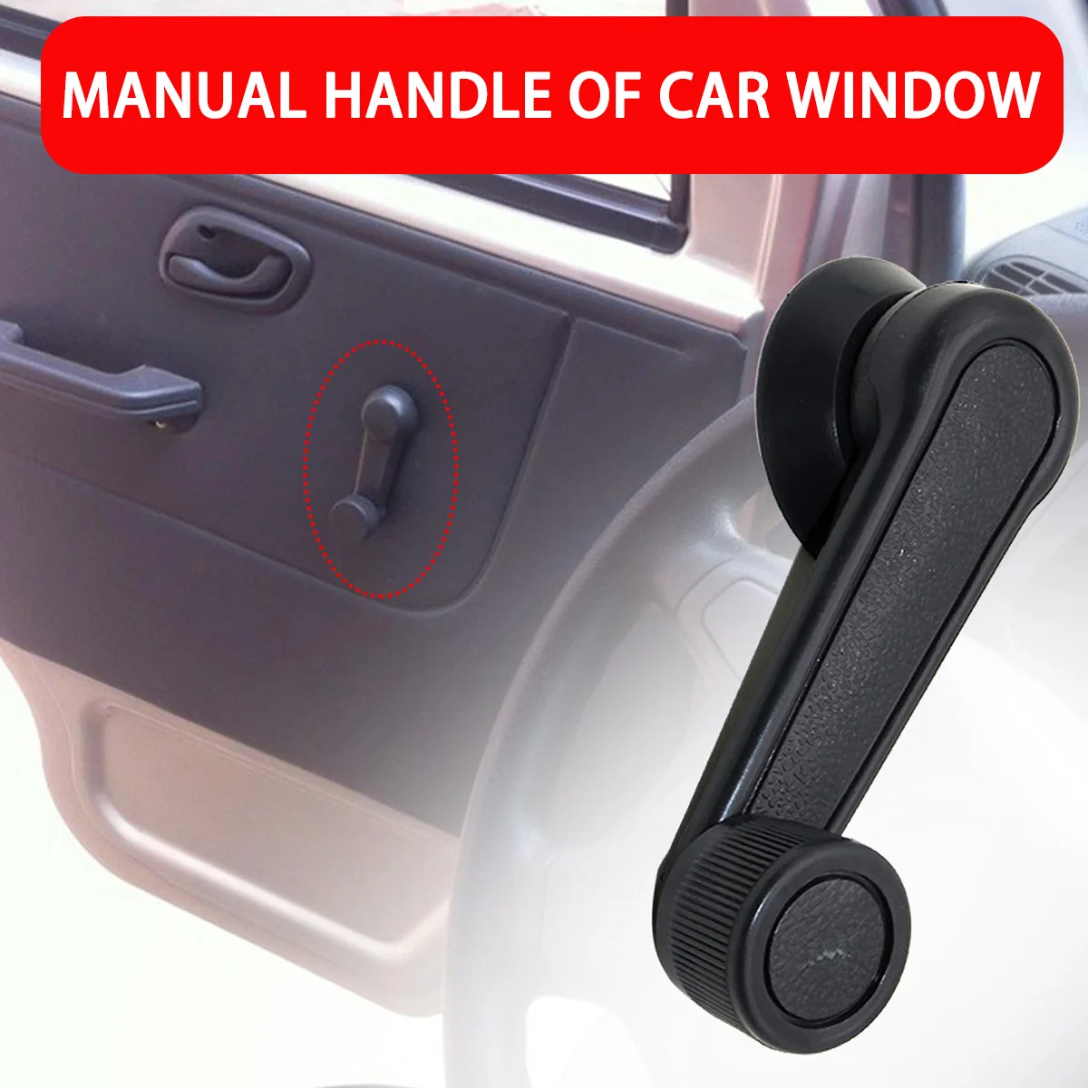 Manivela bobinadora de elevalunas manual universal para coche - imagen 5