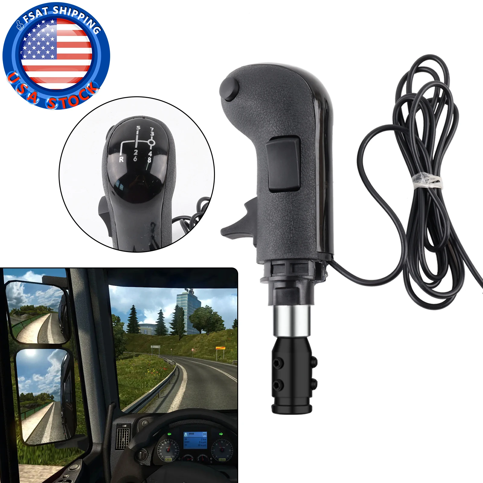 Perilla cambio USB Logitech G923 G29 para Euro Truck Simulator 2