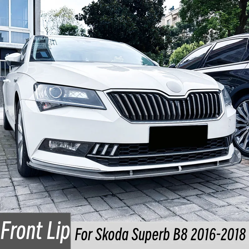 Kit faldón parachoques delantero ABS Skoda Superb B8 2016-2018