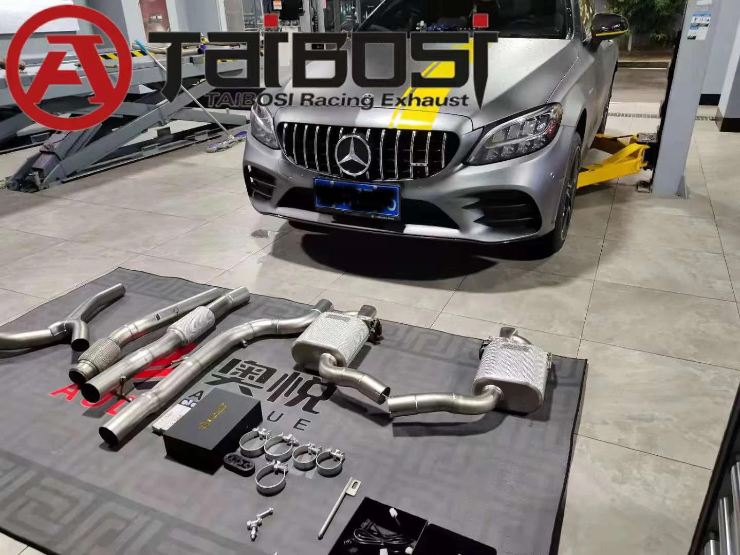 Taibosi escape catback válvula control eléctrico Mercedes C200 W205 - imagen 5