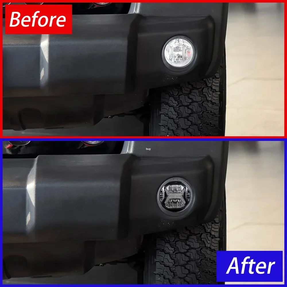 Kit faros antiniebla LED Jeep Wrangler 2007-2017 - imagen 2
