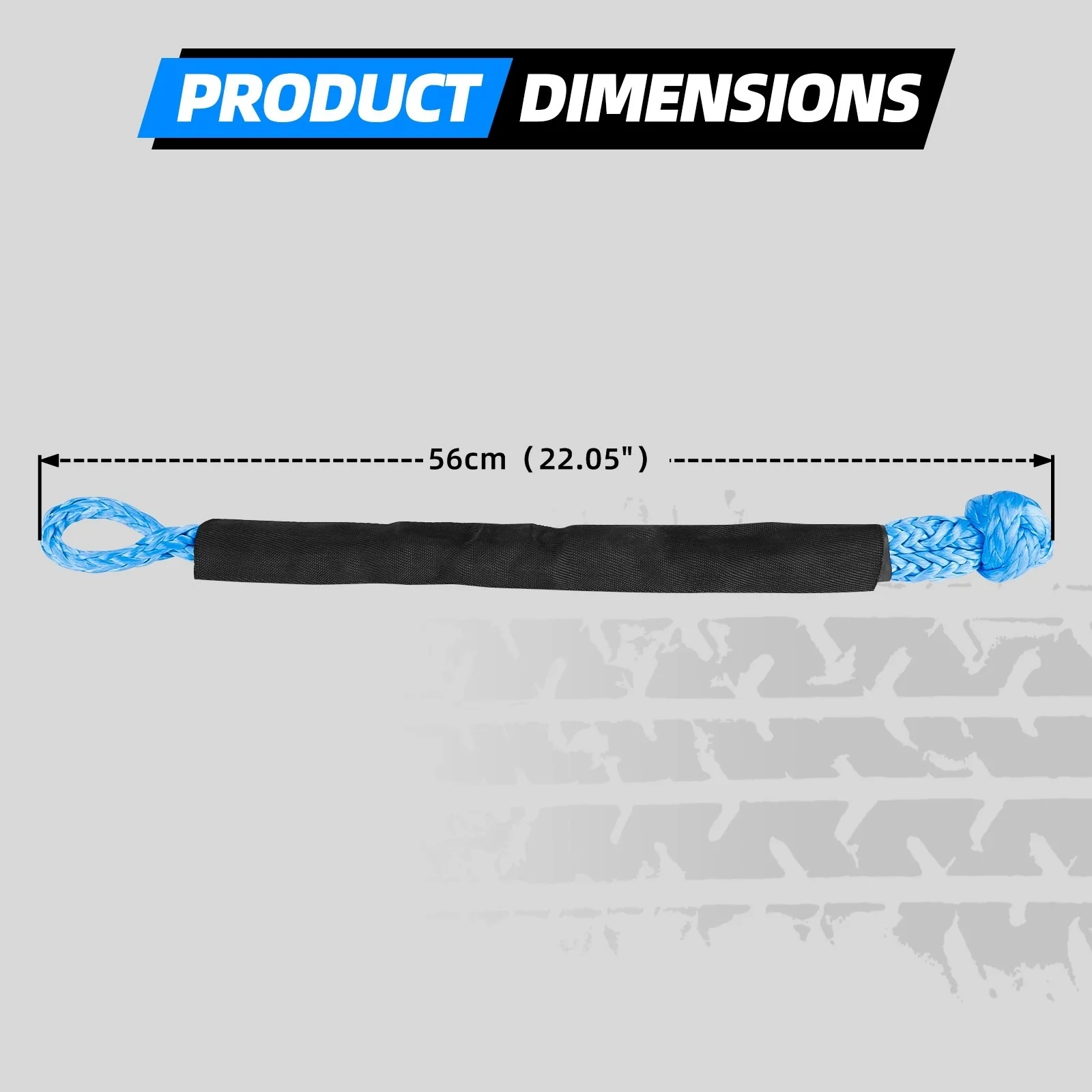 Correa de remolque con funda protectora para Jeep SUV todoterreno - imagen 2