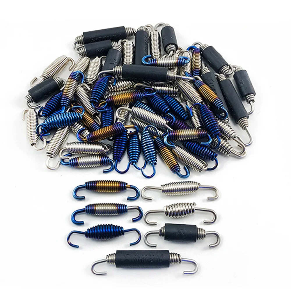 Ganchos de escape universales para motocicleta acero inoxidable