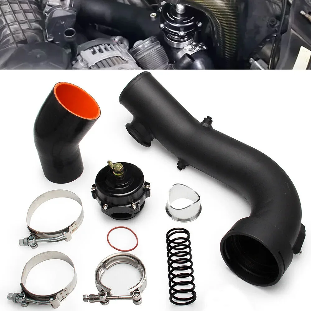 Tubo entrada turbo N54 con válvula de soplado 50mm – BMW E90 E92 135i 335i - imagen 2