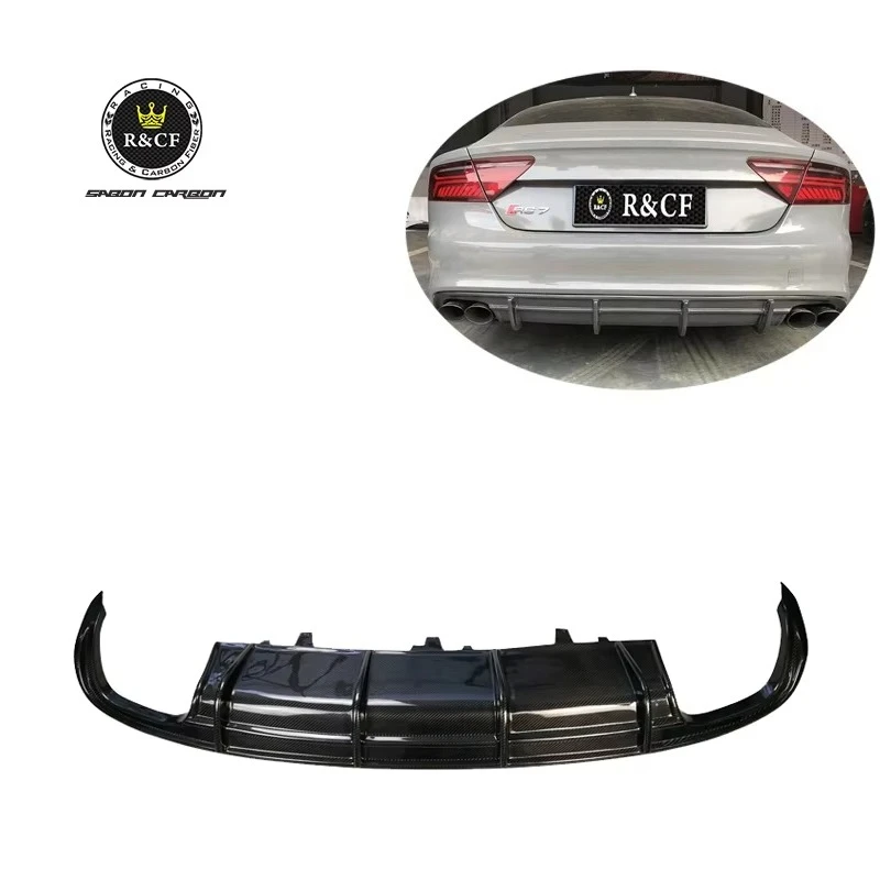 Difusor trasero fibra de carbono PD para Audi A7 Sline S7 2012-15