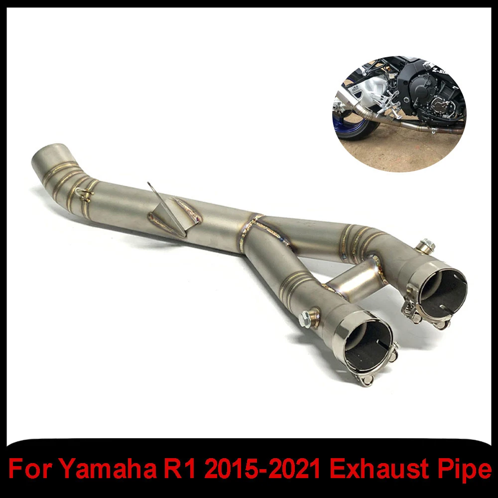 Tubo medio de acero inoxidable para escape de Yamaha YZF R1