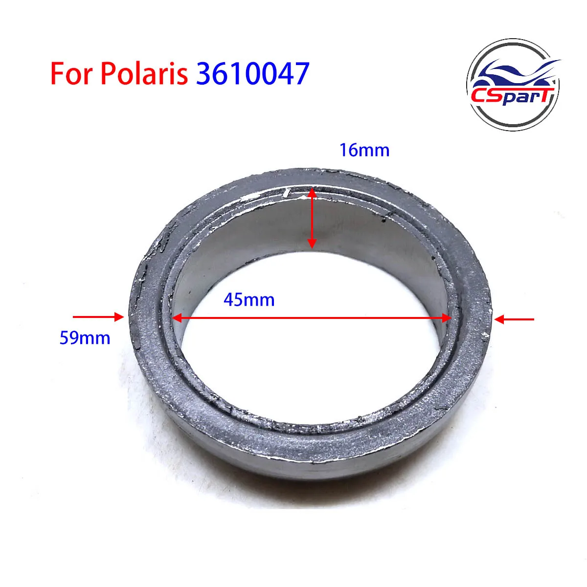 Polaris 3610047 junta escape donut para Sportsman 600 700 800