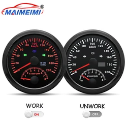 Tacómetro digital GPS con luz roja