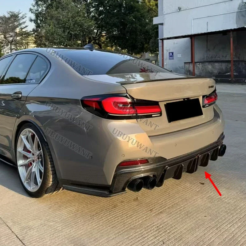 Difusor trasero de carbono y aleron labio para BMW 5 Series M5 F90 - imagen 3