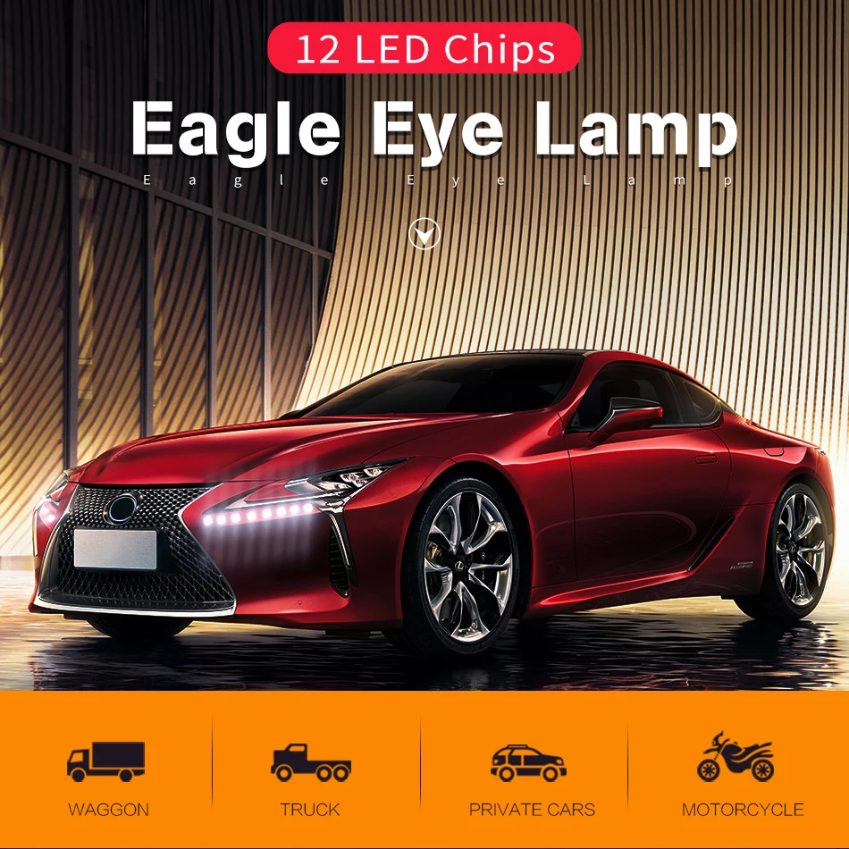 Bombillas LED Ojo de Águila 23mm 12V DRL – Luz diurna y marcha atrás - imagen 2
