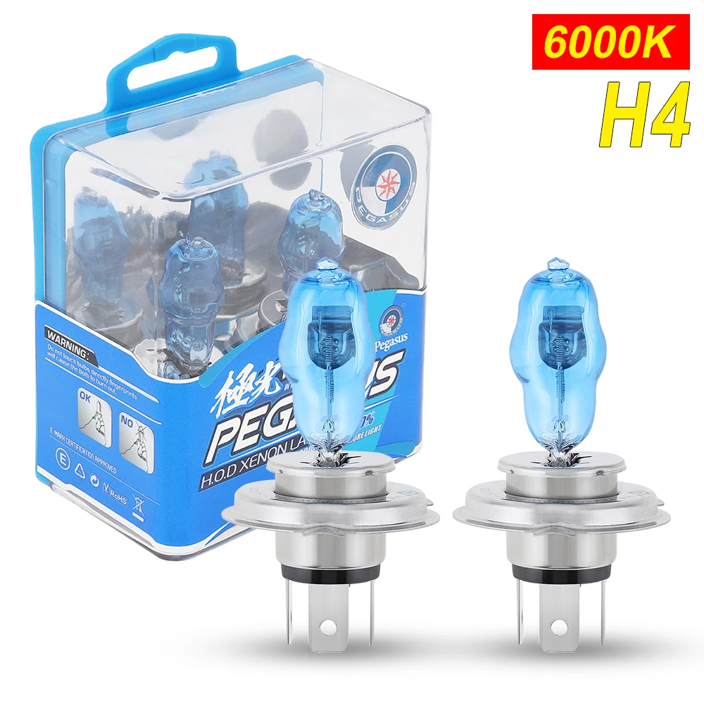 Bombillas H4 100W 6000K blancas 3000LM tipo HOD para faro delantero - imagen 2