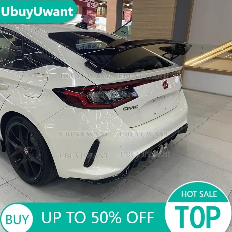 Para nuevo Honda Civic Hatchback V M S estilo 2022 2023 alerón de maletero de coche ABS accesorios de ala trasera de coche