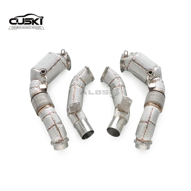 Tubo de escape acero inoxidable para BMW M550i G30 4.4T N63 - imagen 4