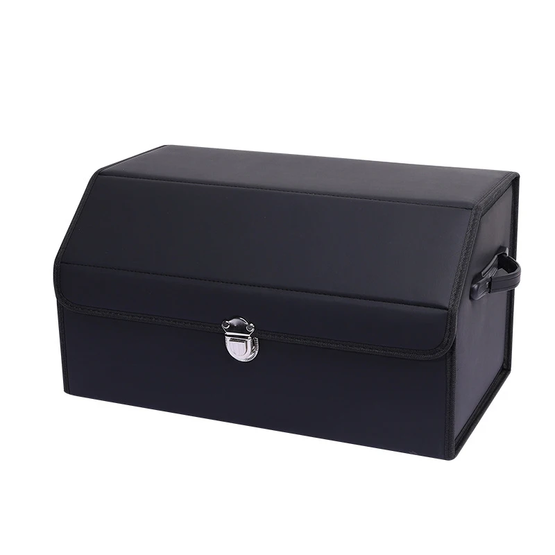 Organizador de maletero plegable negro con compartimentos y asas - imagen 5