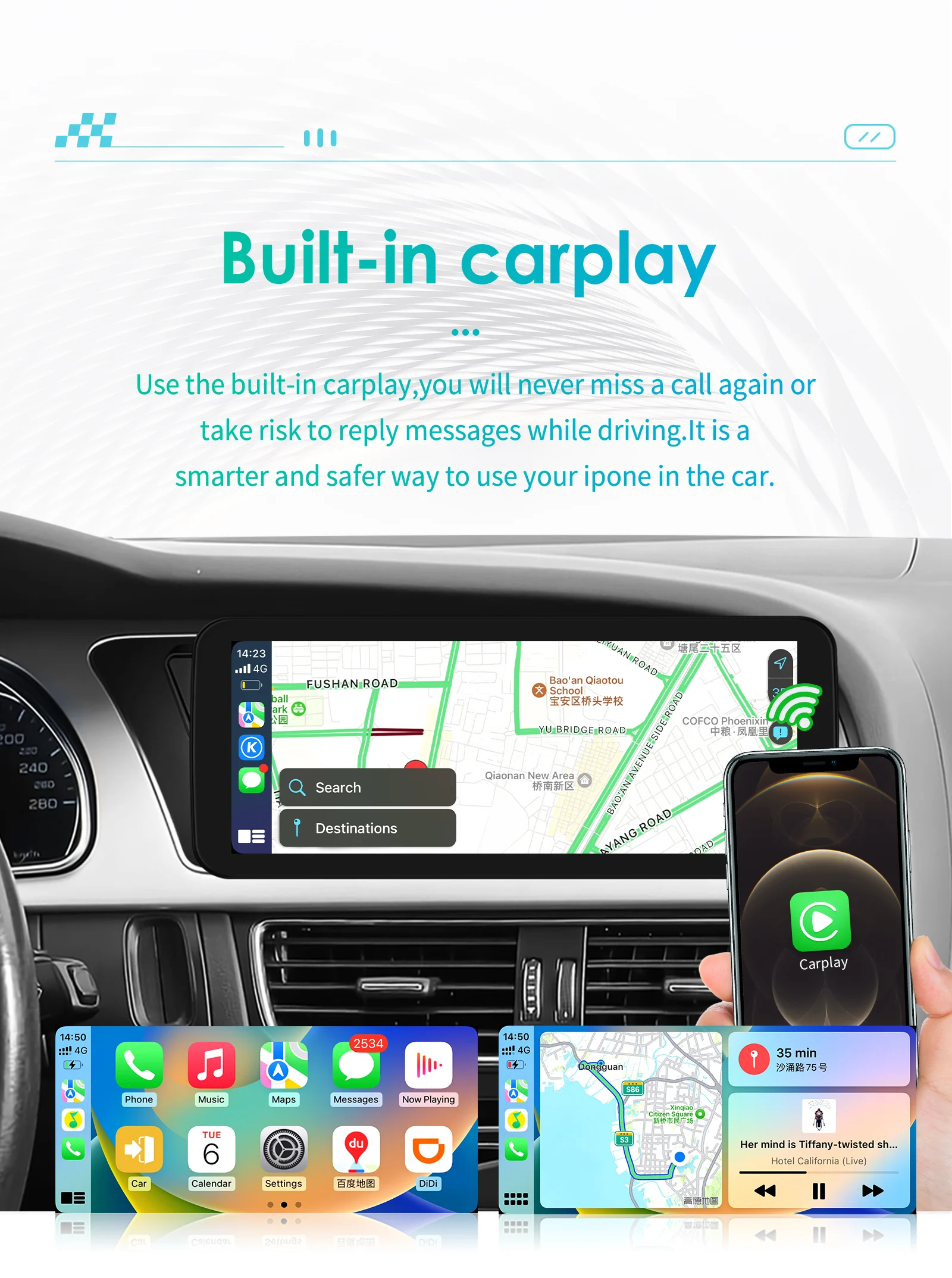 Autoradio Android Auto para Audi A4 A5 B8 S4 S5 - imagen 3