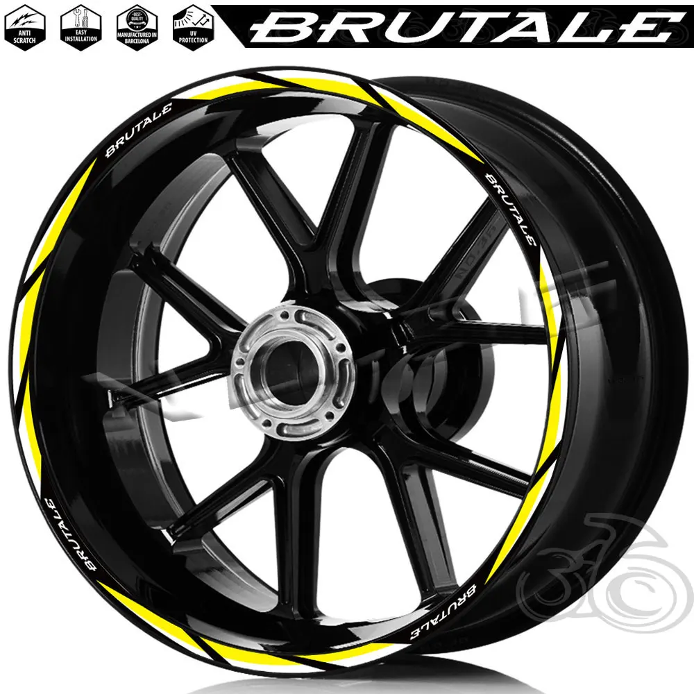 Pegatinas reflectantes MV Agusta Brutale 675 1000 llanta - imagen 4