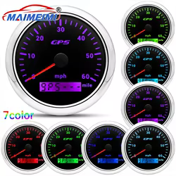 Velocímetro GPS 85 mm con odómetro para coche y barco