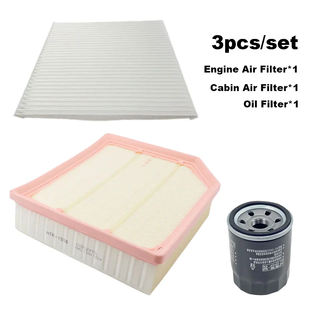 Kit de filtros Changan Oshan X7 Plus 1.5T: aceite, aire y habitáculo