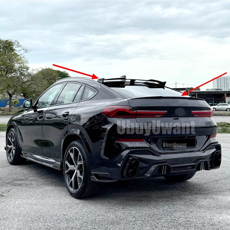 Fibra de carbono Real coche maletero trasero para BMW G06 X6 2019-2022 - imagen 3