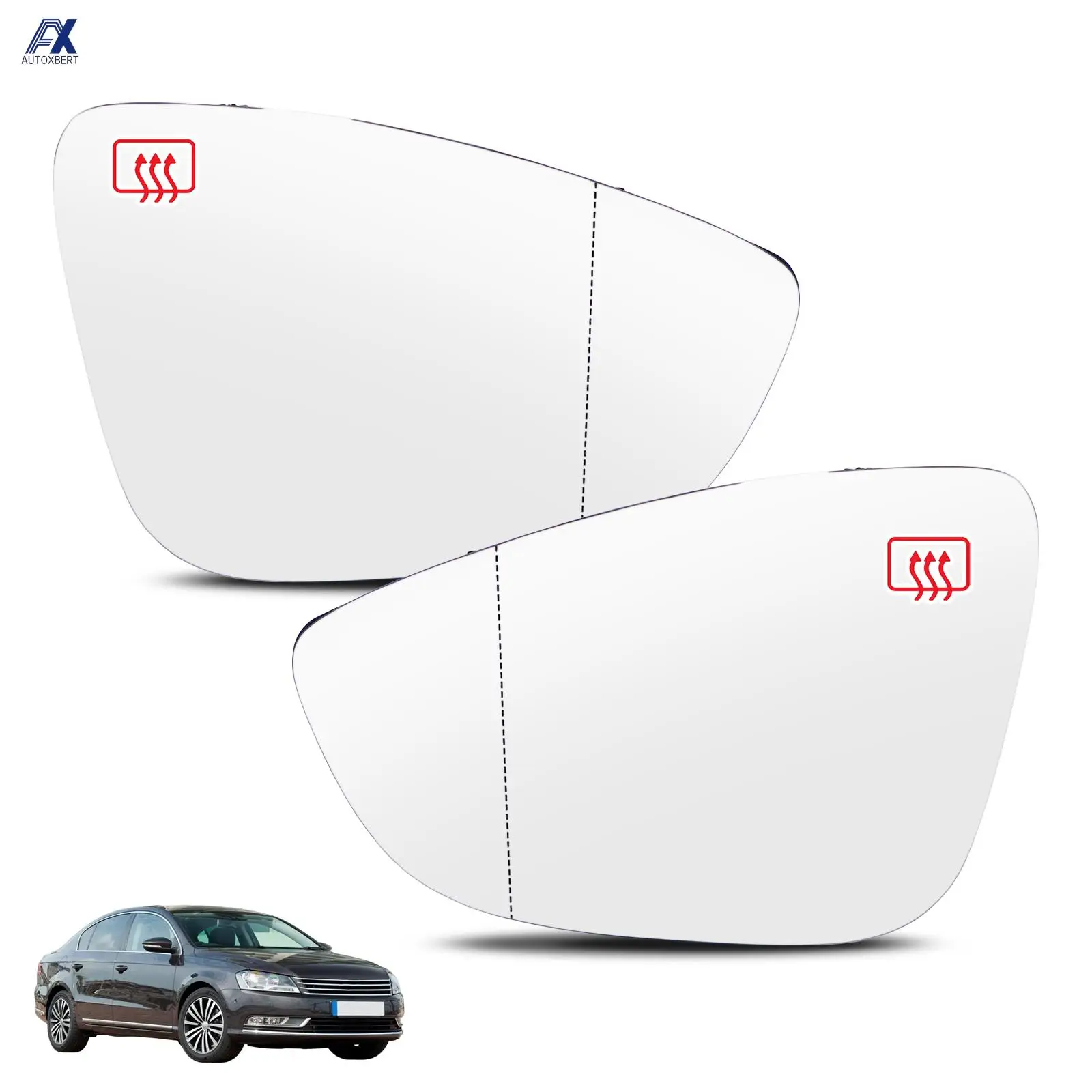 VW Espejo retrovisor lateral calefactable para Jetta MK6 y Passat B7