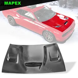 Panel de capó de aluminio estilo Hellcat para Dodge Challenger 2008-2023