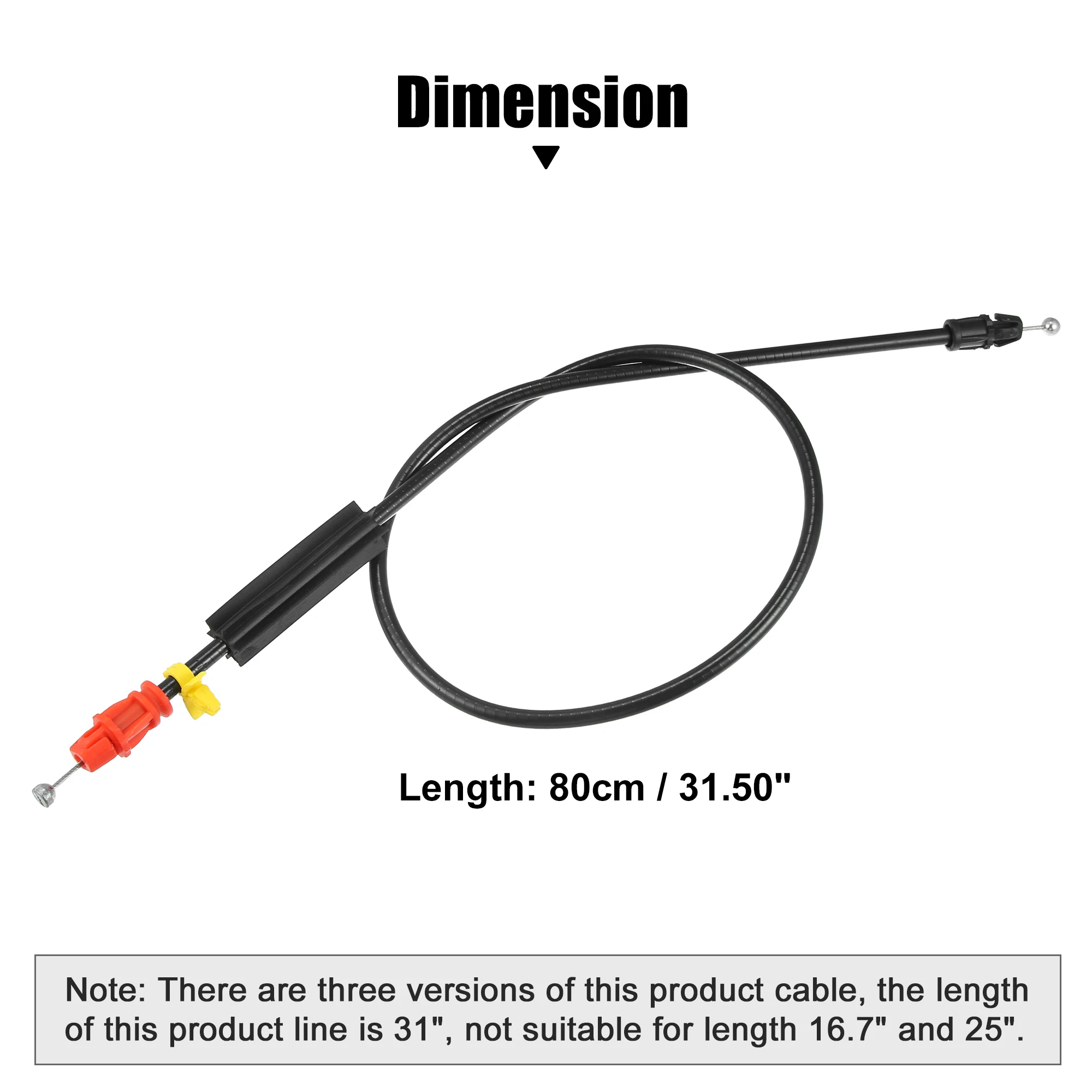 X Autohaux 20833606 Cable de manija de puerta lateral del conductor delantero izquierdo para Cadillac Escalade para Chevrolet para GMC Sierra Yukon - imagen 5