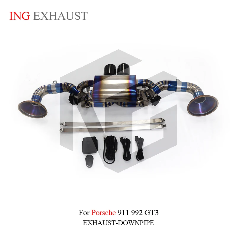 Tubo válvula remota eléctrica Catback para Porsche 911 992 GT3 4.0L - imagen 4