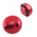 red with VOLM  logo
