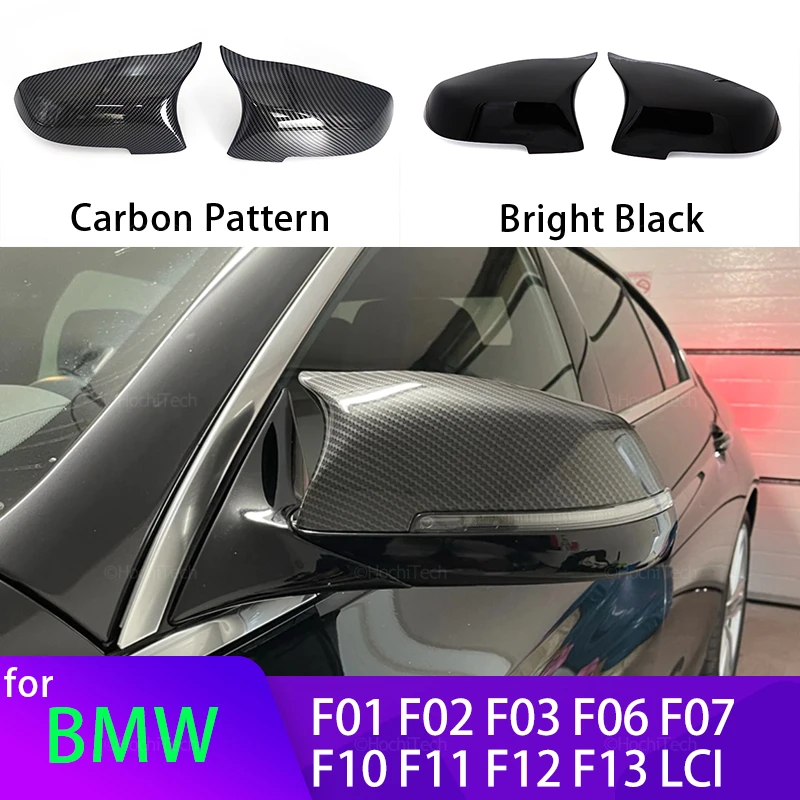 Tapas espejo retrovisor fibra de carbono negro BMW Serie 5/6/7 F10/F11
