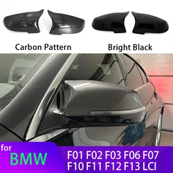 Tapas espejo retrovisor fibra de carbono negro BMW Serie 5/6/7 F10/F11