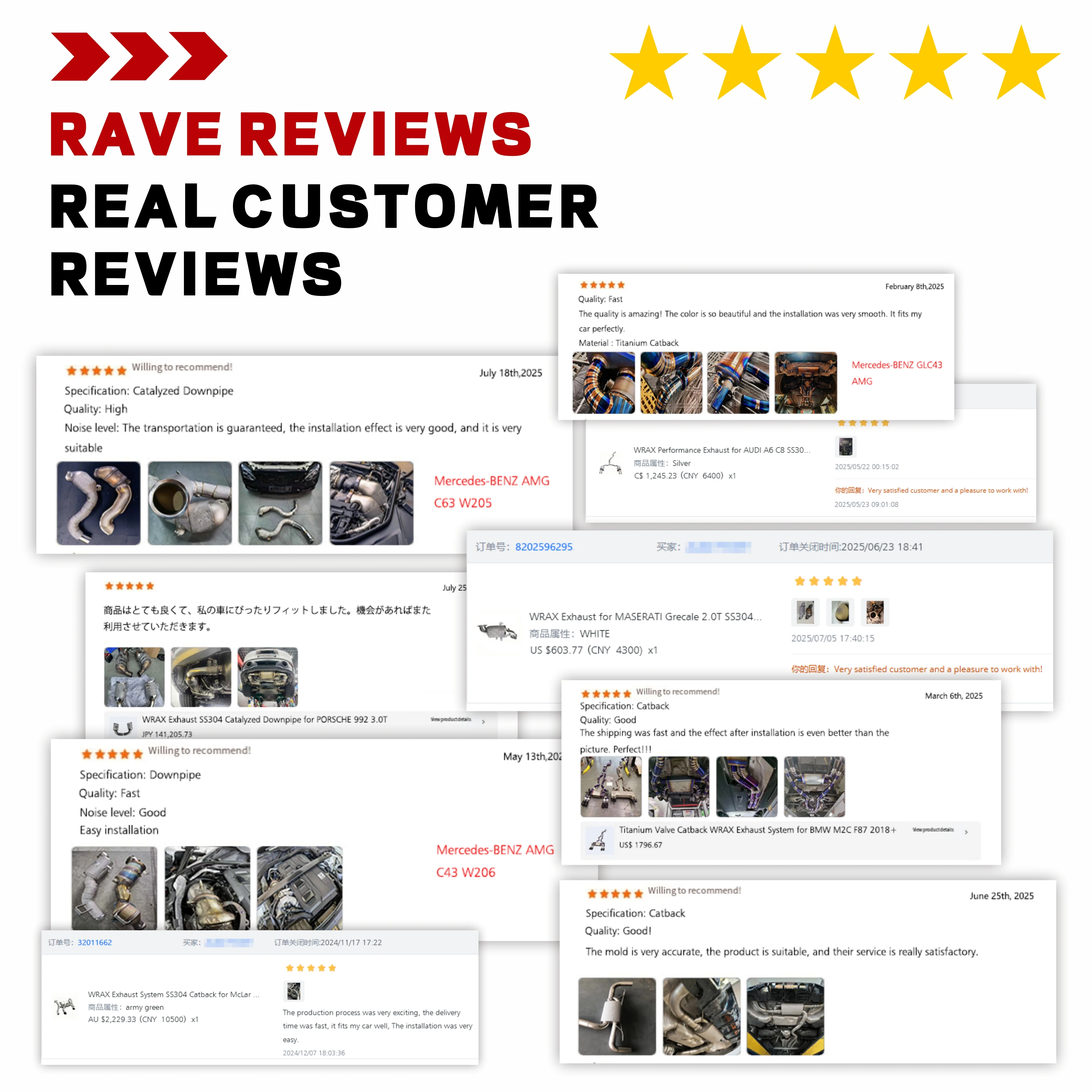 WRAX-colector de escape de alto flujo para Porsche 911 997,2, accesorios de coche con cabezal catalítico sin tubo sin gato - imagen 5