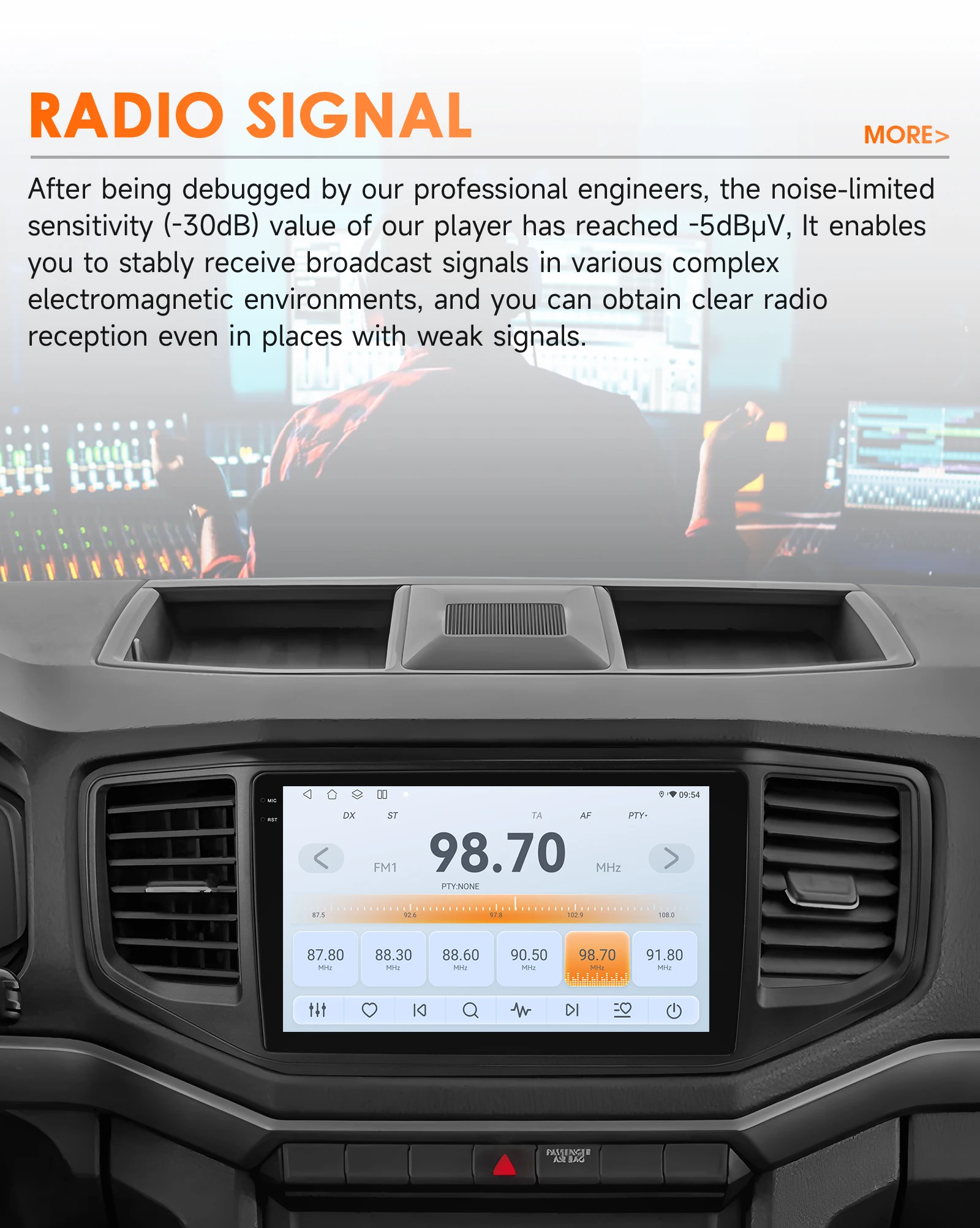 Hizpo Radio 2 Din con CarPlay y GPS para VW Amarok 2017-2021 - imagen 5