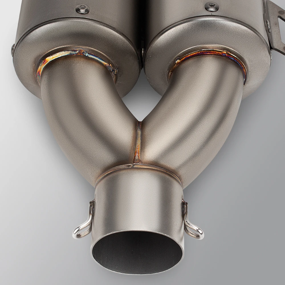 Silenciador escape universal moto 51 mm doble malla – Yamaha R3, MT09 - imagen 5