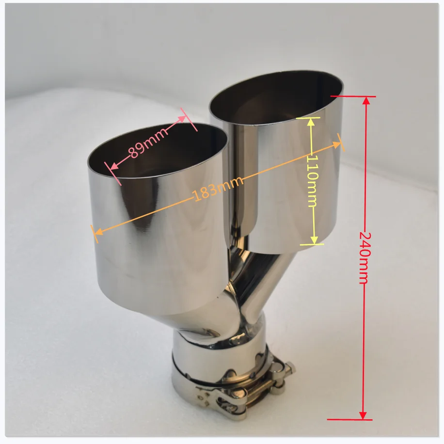 Silenciador Sebring de acero inoxidable para escape doble GM - imagen 3