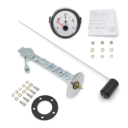 Indicador de nivel de combustible 52 mm con aforador y LED blanco 12 V