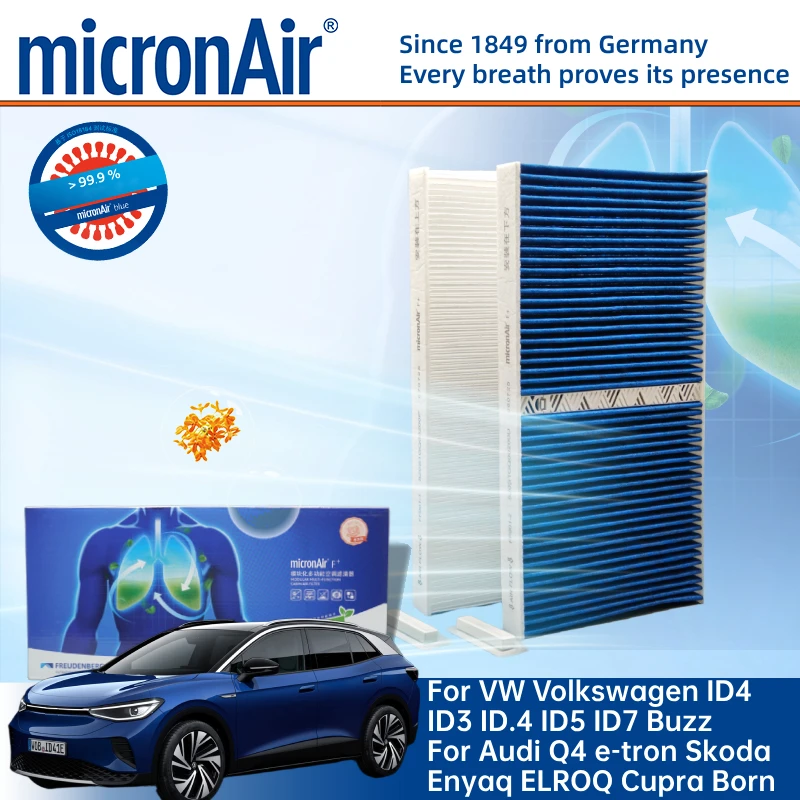 Filtro de habitáculo MicronAir 1ED819644 para VW ID.4 y Audi Q4 e-tron