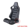left black